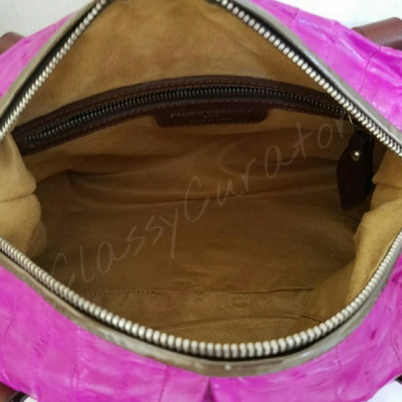 Pauric Sweeney fushia eel handbag - Picture 2 of 4